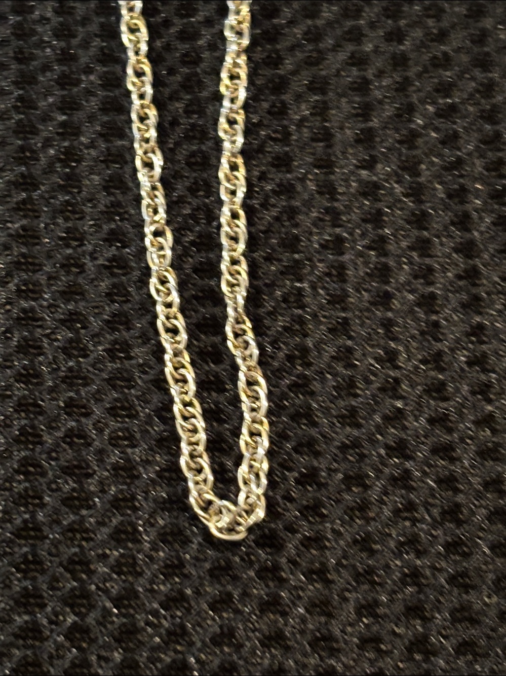 Vintage Gold-Tone Rope Chain Necklace - Women’s Jewelry